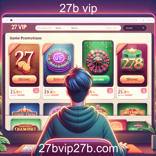 Descubra as Melhores Promoções de Jogos no 27b vip